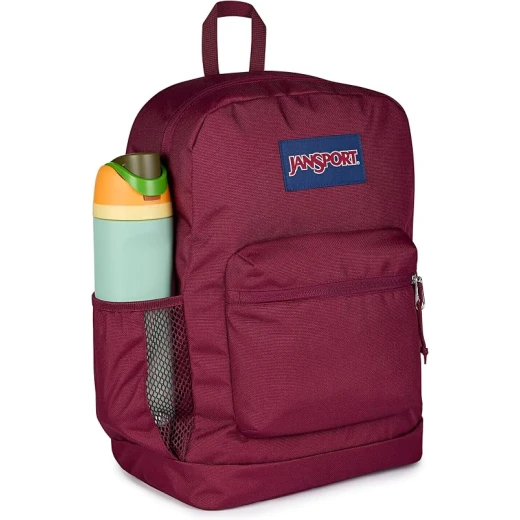 JANSPORT Men's Cross Town Plus Backpack 100% Polyester, One Large Main Compartment, Side Water Bottle Pocket, Padded Shoulder Straps, Fully Padded Back Panel & Bottom Boot - JanSport - Image 3