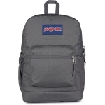 حقيبة ظهر رجالية JanSport Cross Town Plus من البوليستر 100%، مقصورة رئيسية كبيرة، جيب جانبي للزجاجة، أحزمة كتف مبطنة، ظهر مبطن وقاعدة سفلية مبطنة - جان سبورت