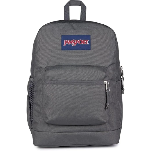 حقيبة ظهر رجالية JanSport Cross Town Plus من البوليستر 100%، مقصورة رئيسية كبيرة، جيب جانبي للزجاجة، أحزمة كتف مبطنة، ظهر مبطن وقاعدة سفلية مبطنة حقيبة ظهر رجالية JanSport Cross Town Plus من البوليستر 100%، مقصورة رئيسية كبيرة، جيب جانبي للزجاجة، أحزمة كتف مبطنة، ظهر مبطن وقاعدة سفلية مبطنة
