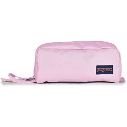 حقيبة جان سبورت Perfect Pouch بلون بينك آيس، حجرة واحدة مقسمة إلى 3 أقسام، فتحة أكورديون، جيب داخلي صغير بفيلكرو ومقبض حمل عملي