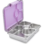 Yumbox PRET Bento Box PRET S/S 4 Compartment (Colette Purple Glitter) - Yumbox
