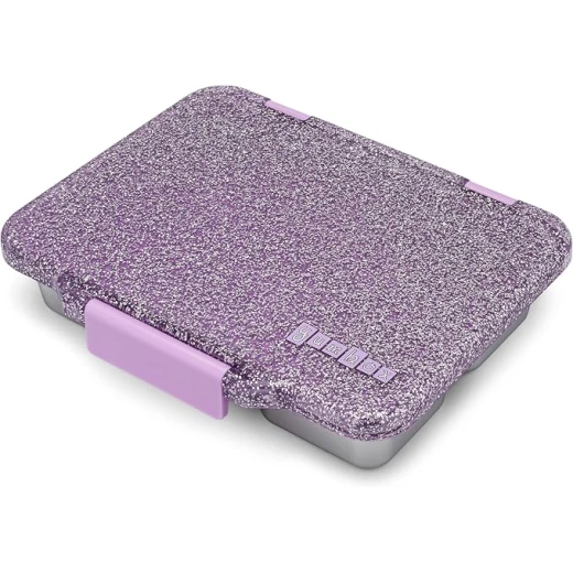 Yumbox PRET Bento Box PRET S/S 4 Compartment (Colette Purple Glitter) - Yumbox - Image 3