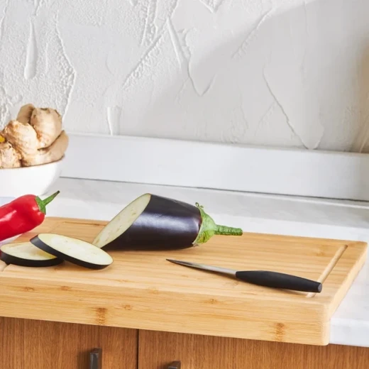 Karaca Lalin Bamboo Chopping Board 30x40x2 cm – Natural Wooden Kitchen Cutting Board for Food Preparation, Durable and Stylish Everyday Use Karaca Lalin Bamboo Chopping Board 30x40x2 cm – Natural Wooden Kitchen Cutting Board for Food Preparation, Durable and Stylish Everyday Use