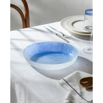 Madame Coco Delmare Small Decorative Glass Bowl 25.2 × 4.5cm, Elegant Modern Glass Decorative Dish, Perfect for Home Decoration, Serving Sweets or Organizing Small Accessories, Stylish Table Decor Piece - Madame COCO