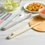 Karaca X Refika 2-Piece Tongs Set Grey – Practical Kitchen Tongs for Cooking and Serving with Comfortable Design for Everyday Use - karaca