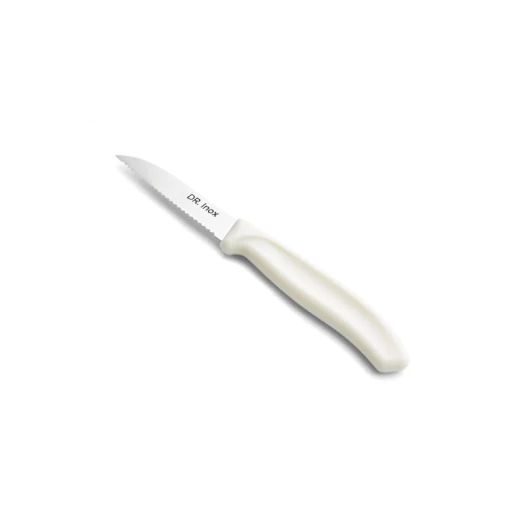 Dr. Inox Serrated Peeling Knife 19 cm Cream, High Quality 2Cr13N Material Blade for Easy Fruit and Vegetable Peeling - Dr. Inox - Image 2
