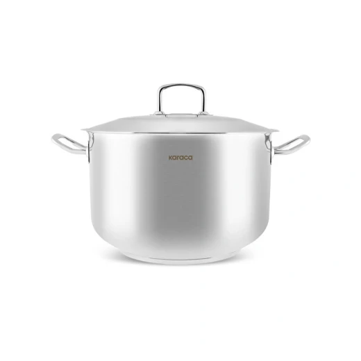 Karaca Nazen XL Stainless Steel Ashura Pot 34 cm, 18/10 Stainless Steel Large Cooking Pot, Induction Compatible - karaca - Image 2
