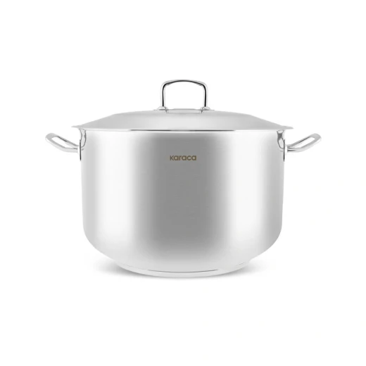 Karaca Nazen XL Stainless Steel Ashura Pot 36 cm, 18/10 Stainless Steel Large Cooking Pot, Induction & Oven Compatible - karaca - Image 2