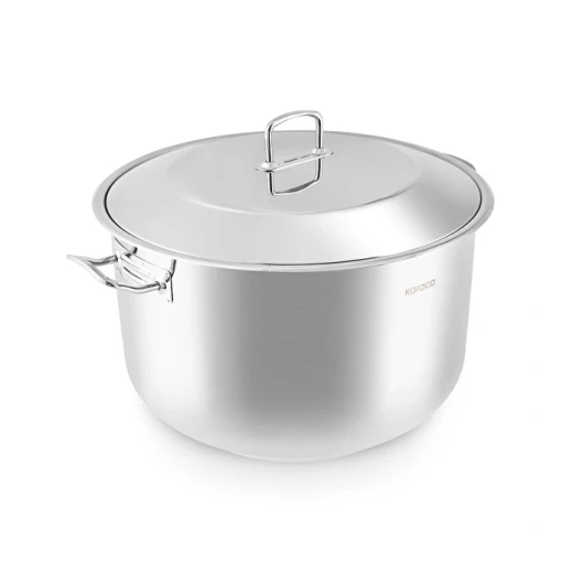 كاراجا نازن XL قدر ستانلس ستيل 40 سم، قدر كبير من الفولاذ المقاوم للصدأ 18/10 مناسب للطبخ والمناسبات - كراجا - Image 2