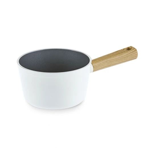 Karaca X Refika Swiss Crystal Creamy Wood Milk & Saucepan 18 cm, PFAS-Free Non-Stick Coating with Wooden Handle - karaca - Image 3