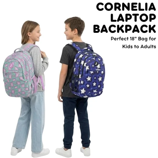 J World New York Cornelia School Backpack Street Art | School & 15.6 Laptop Backpack - J world - Image 6