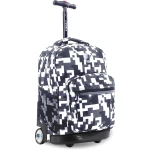 J World New York Sunrise Rolling Backpack (18) Camo | Convertible Wheeled School Backpack - J world