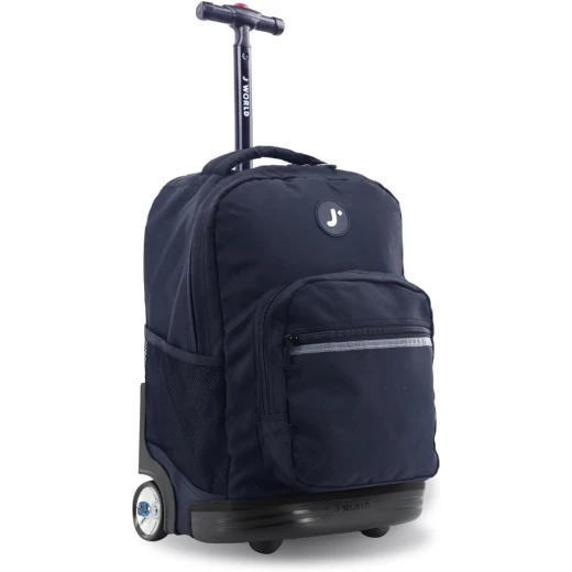 J World New York Sunrise Rolling Backpack (18) Black | Convertible Wheeled School Backpack J World New York Sunrise Rolling Backpack (18) Black | Convertible Wheeled School Backpack