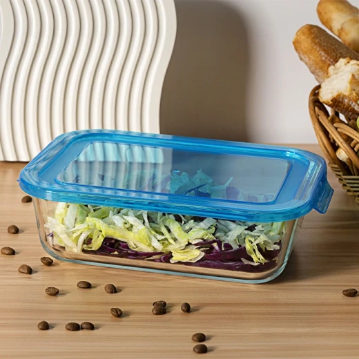 Karaca Lucy Glass Food Storage Container 1500ml with Airtight Lid, Durable Glass Storage Bowl for Meal Prep, Fresh Food Storage and Everyday Kitchen Use - karaca - Image 4