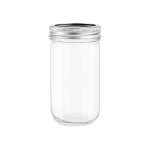Karaca x Refika Wide Mouth Glass Jar 500ml, BPA-Free Food Storage Jar for Jam, Pickles, Sauces, Honey and Homemade Preserves with Elegant Design - karaca