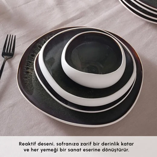 Karaca Red Carpet Earth Collection Galactic White 55-Piece Dinner Set for 12 People, elegant nature-inspired design for stylish dining - karaca - Image 3