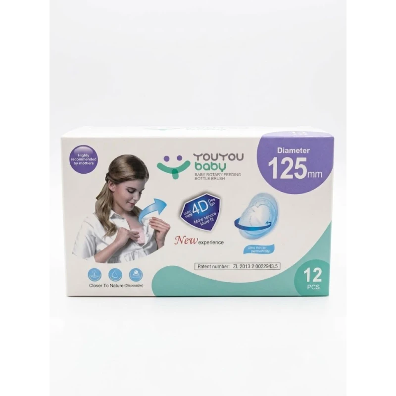 Disposable Breast Pads 24 Pieces with 4D Design High Absorbency and Breathable Material for Breastfeeding Mothers
