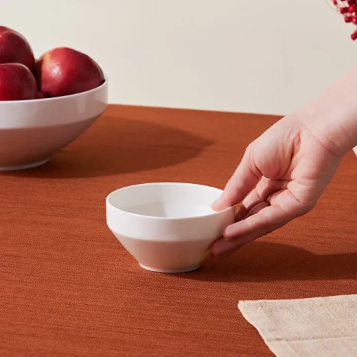 Karaca Stream Basic Line Snack Bowl 11cm – Elegant New Bone Serving Bowl for Nuts, Appetizers and Small Desserts, Perfect for Daily Use and Stylish Table Settings - karaca - Image 2