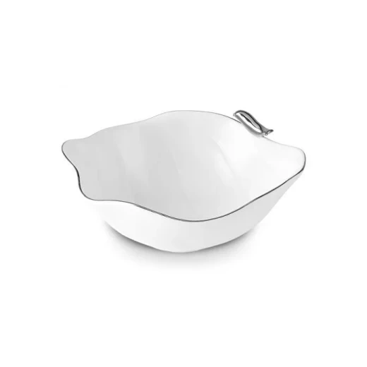 وعاء كاراجا إكس موغي أنلي بشكل طائر فضي 15.5 سم، تصميم فاخر مستوحى من جمال الطبيعة لإضافة لمسة أنيقة ومميزة إلى ديكور المنزل والسفرة