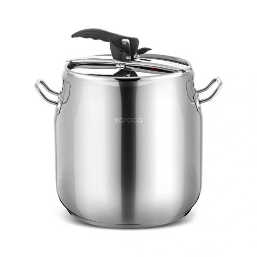 Karaca Heybeli Pressure Cooker 20L, 18/10 Stainless Steel Large Capacity Pressure Pot, dishwasher safe design for efficient family cooking - karaca - Image 2