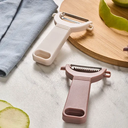 Crick Crack Harmony 3-Piece Vegetable Peeler Set, made from 410 stainless steel and plastic, practical kitchen tool for easy fruit and vegetable peeling - Crick Crack - Image 4