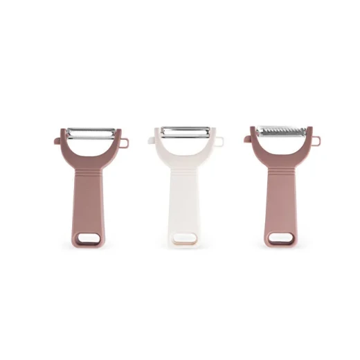 Crick Crack Harmony 3-Piece Vegetable Peeler Set, made from 410 stainless steel and plastic, practical kitchen tool for easy fruit and vegetable peeling - Crick Crack - Image 3