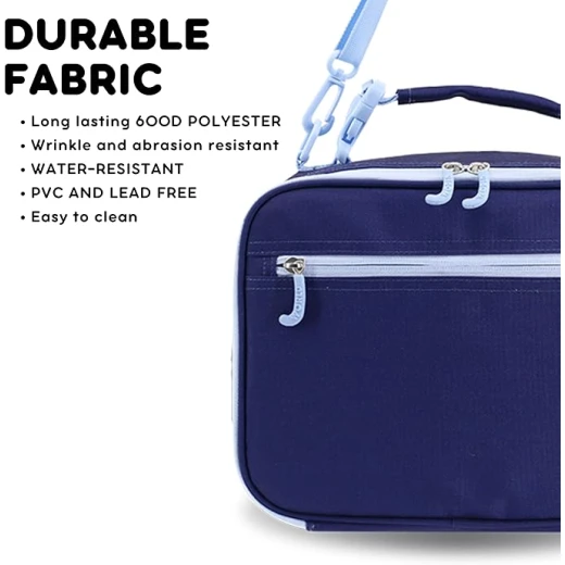 J World New York Cody Lunch Bag Navy | Insulated Lunch Bag with Shoulder Strap - J world - Image 2