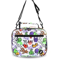 جي وورلد نيويورك – حقيبة طعام كودي – فن الشارع | حقيبة طعام معزولة بحزام كتف