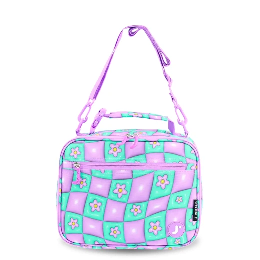 J World New York Cody Lunch Bag Puffy Flower | Insulated Lunch Bag with Shoulder Strap J World New York Cody Lunch Bag Puffy Flower | Insulated Lunch Bag with Shoulder Strap