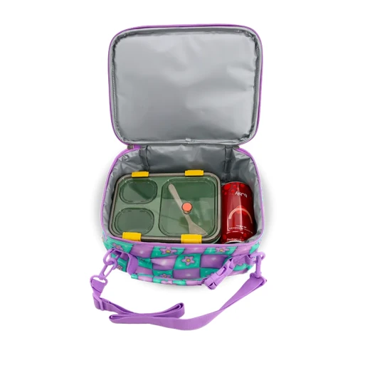 J World New York Cody Lunch Bag Puffy Flower | Insulated Lunch Bag with Shoulder Strap - J world - Image 6