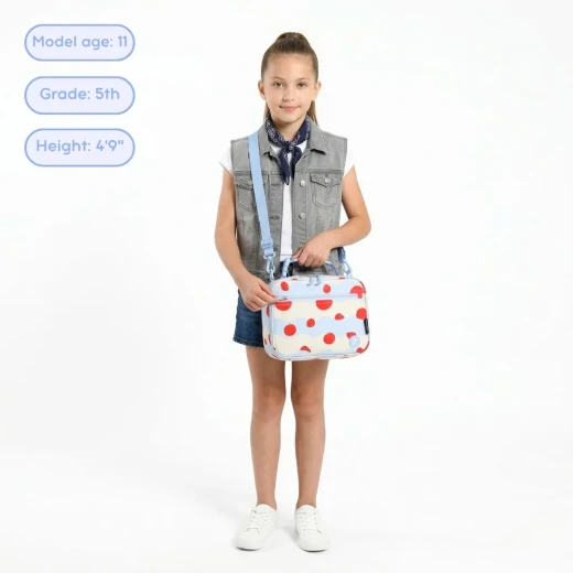 J World New York Cody Lunch Bag Puffy Flower | Insulated Lunch Bag with Shoulder Strap - J world - Image 5