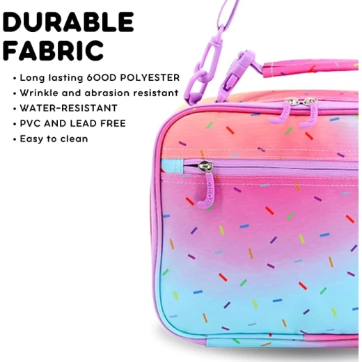 J World New York Cody Lunch Bag Confetti | Insulated Lunch Bag with Shoulder Strap - J world - Image 5