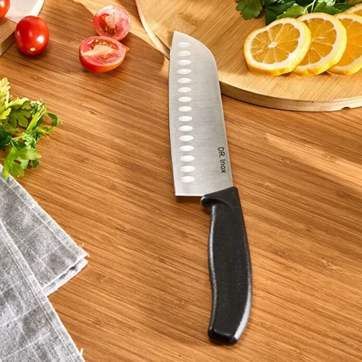 Dr. Inox Santoku Knife 30 cm Black – Premium 2Cr13N Stainless Steel Kitchen Knife Dr. Inox Santoku Knife 30 cm Black – Premium 2Cr13N Stainless Steel Kitchen Knife