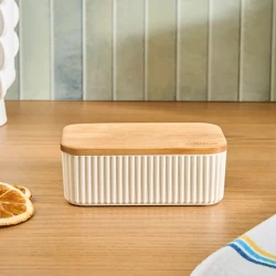 Karaca Massimo 500 ml Storage Container Cream – Stylish Kitchen Food Storage Box Organizer