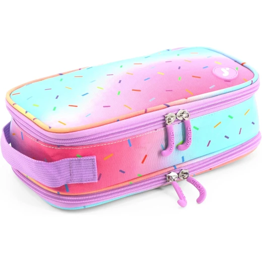 J World New York Doodle Pencil Case Confetti | Large-Capacity Pouch with Handle Strap J World New York Doodle Pencil Case Confetti | Large-Capacity Pouch with Handle Strap