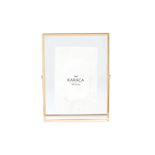 إطار صور كاراجا ماجيك ذهبي 15×21 سم من المعدن بتصميم أنيق لعرض الصور والذكريات - كراجا - Image 3