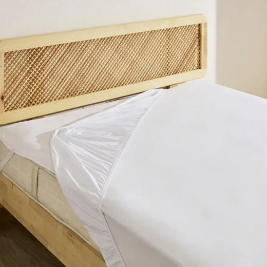 شرشف سرير مطاطي مزدوج كاراجا هوم بينيه أبيض من القطن 100% مقاس 160×200+30 سم بملمس ناعم ومريح شرشف سرير مطاطي مزدوج كاراجا هوم بينيه أبيض من القطن 100% مقاس 160×200+30 سم بملمس ناعم ومريح
