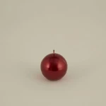 Karaca Home Red Ball Candle 7 cm – Decorative Paraffin Sphere Candle for Home Decor - karaca