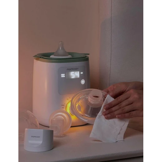 Momcozy Natural Breast Pump Cleaning Wipes 30 Count for Safe Cleaning of Breast Pump Parts, Bottles and Accessories On The Go - Momcozy - Image 2