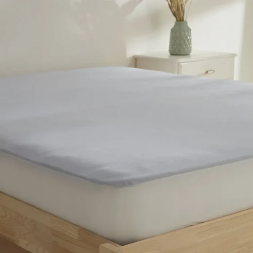 Karaca Home Eco Comfortnight Fitted Double Mattress Protector Blue 160x220 cm 100% Polyester 1000 GSM Quilted Bed Protector - karaca - Image 2