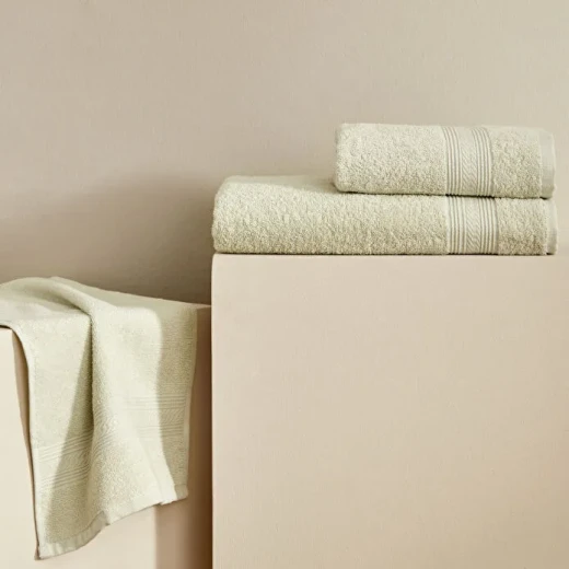 Karaca Home Soft Touch 100% Cotton Towel Sage Green 30x50 cm, Soft Face and Hand Towel with High Absorbency and Elegant Daily Use Design Karaca Home Soft Touch 100% Cotton Towel Sage Green 30x50 cm, Soft Face and Hand Towel with High Absorbency and Elegant Daily Use Design