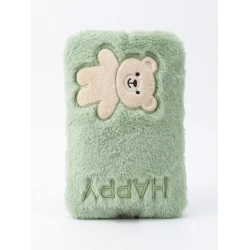 BEAR Electric Hot Water Bottle Rechargeable 400W Cold Green Color with Fast Charge, Auto OFF and Inside Pocket for Safe Warmth