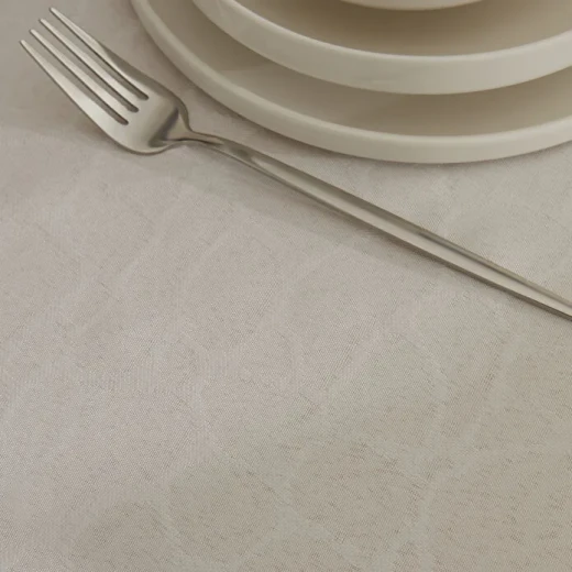 Karaca Home Pebble White Tablecloth 140x200 cm, Elegant Polyester Dining Table Cover Easy Care and Stylish Home Decoration - karaca - Image 3