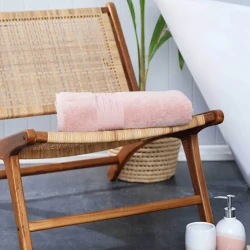 Karaca Home Aquasoft 100% Cotton Bath Towel Powder Color 85x150 cm, Soft Highly Absorbent Luxury Bathroom Towel for Daily Use