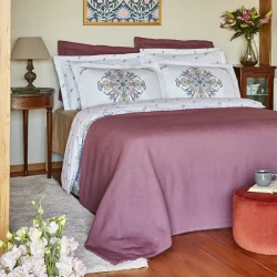Karaca Home Vandy Double Duvet Set, 200x220 cm Duvet Cover, Sheet, 2 Ruffled Pillow Cases and Bedspread Elegant Bedding Set