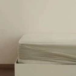Karaca Home Basic Single Fitted Sheet 100% Cotton 100x200+30 cm Sage Color