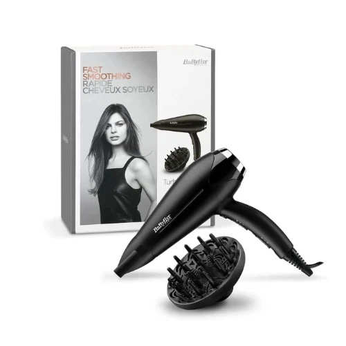 BABYLISS Hair Dryer 2200W Black with Ionic Technology, Tourmaline Ceramic and Titanium Ceramic Coating for Fast Drying and Smooth Shiny Hair - Babyliss - Image 2