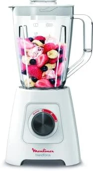 MOULINEX Blendforce 2 Blender | 2L | 600 W | Smart Lock | Up to 3 minutes of continuous blending | Grinder | Ice crush function | Air Cooling System | White - MOULINEX - Image 3