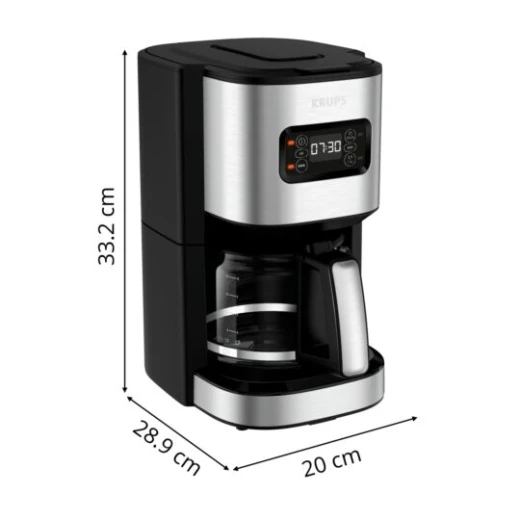 Moulinex Filter Coffee Maker, 24-Hour Programmable, 1.25L Capacity, Pre-Infusion Mode, Anti-Drip, Up to 15 Cups - MOULINEX - Image 3