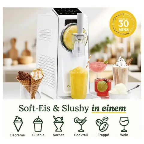Cuisinart Frost Fusion 6-in-1 Ice Cream Maker, 1.6L, Soft Serve, Slushy, Sorbet, Frappe & Frosé, White - Cuisinart - Image 5